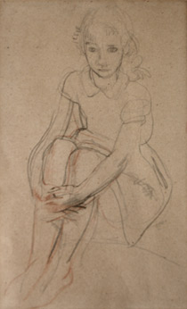Sketch - Seated Girl