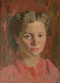 Study of a Woman in Salmon