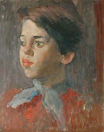 Girl wearing a neckerchief