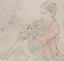 Study of Girl for Children at Vernonnet