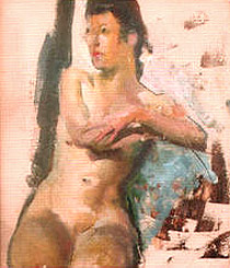 Study of a Seated Female Nude 