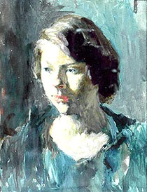Study of the head of a woman with short hair - Christine