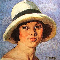 Girl in a White Hat