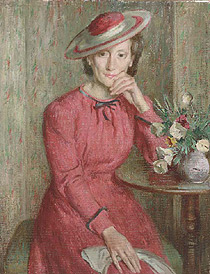 Portrait of Peggy in Red